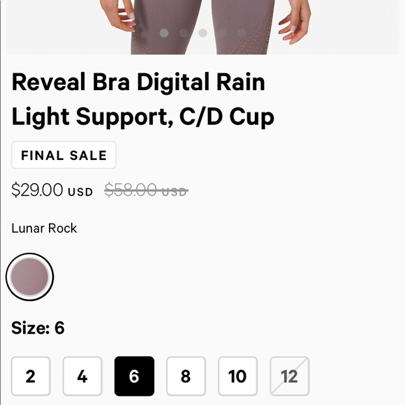 Lululemon Reveal Bra Digital Rain - Picture 8 of 8